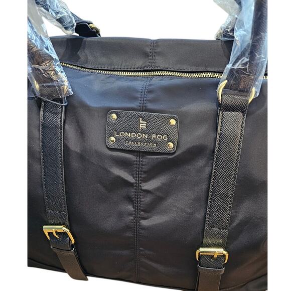 London Fog Oxford Weekender Bag 100th Anniversary Logo Crossbody Strap NEW $149 - Picture 4 of 11